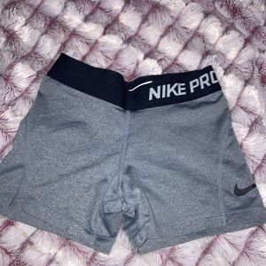 grey nike pros
